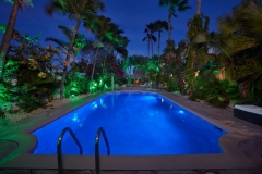 Paradera Park Pool view East at night